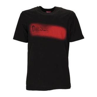 Diesel Heren, Tops, Zwart, Maat: L