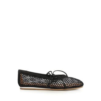 Forte_Forte Cotton Mesh Ballerina - female - Forte Forte - Ballerina Shoes - Black - 4 UK - Shoes