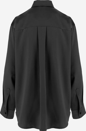 By Malene Birger Womens Shirt Audrey Satin Black Acetate