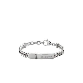 Diesel Bracciale ID a strati - - Accessories - Uomo - Grigio - ONE SIZE