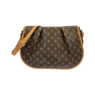 Louis Vuitton Pre-owned Monogram Menilmontant Schoudertas - Dames - Pre-owned - Bruin - Maat: ONE Size