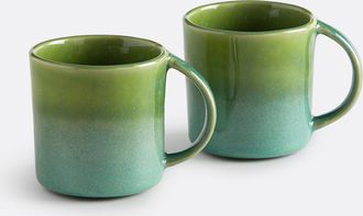 La Redoute Interieurs Set van 2 mokken van ge&euml;mailleerd steengoed, Ikora