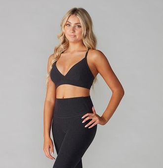 Tavi Adjustable Studio Bra in Midnight Melange at Nordstrom, Size X-Small