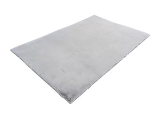 Vente-Unique Tappeto shaggy a pelo lungo effetto pelliccia 160 x 230 cm Grigio - BUNNY