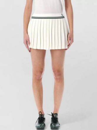 Sporty & Rich abigail low rise pleated crepe shorts