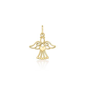 Ross-Simons 14kt Yellow Gold Angel Pendant