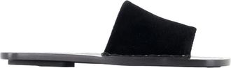 Toteme Studded Leather Slides - Dames - Sandalen - Zwart - 37 EU - Leer - Schoenen