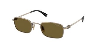 Miu Miu Brown Rectangular Ladies Sunglasses MU A53S 26C09Z 49