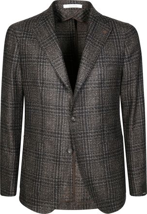 Tagliatore Tailored Black Blazer with Notched Lapel