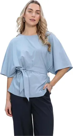 Mos Mosh MOS Mosh, Dames, Blouses & Shirts, Blauw, Maat: XL
