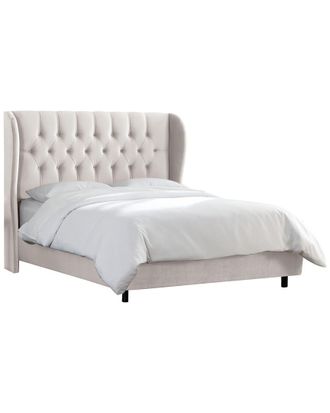 Skyline Furniture Diamond-Tufted Wingback Bed