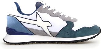 W6YZ Witte Sneakers met Su&egrave;de Accenten - Heren - Sneakers - Veelkleurig - 41 EU - Su&egrave;de - Schoenen