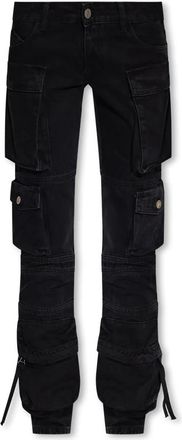 The Attico Essie Cargo Jeans - Dames - Slim Fit Jeans - Zwart - W26 - Katoen - Jeans