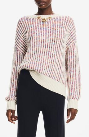 Desigual Whitehorse Marled Stripe Sweater at Nordstrom, Size Xx-Large