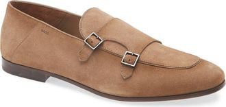 BOSS Alvaro Double Monk Loafer in Medium Beige at Nordstrom Rack, Size 7Us / 6Uk