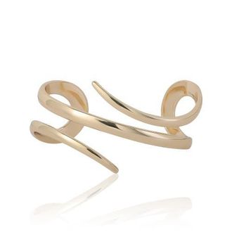 BCBGeneration Spiral Wrap Cuff Bracelet in Gold Tone at Nordstrom
