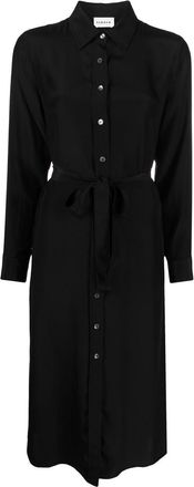 P.A.R.O.S.H. belted silk shirt dress - women - Silk - S - Black