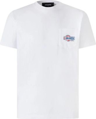 Dsquared2 Wit Overhemd voor Mannen - Heren - T-shirts - Wit - XL - Tops