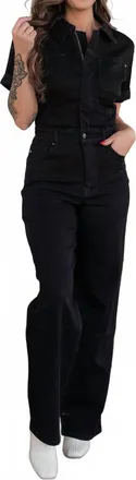 Judy Blue Deacon Jumpsuit In Black