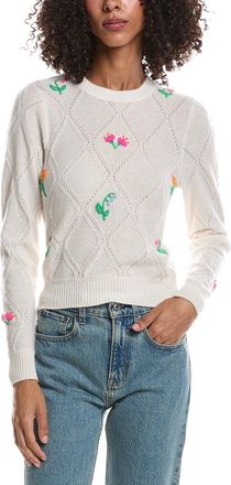 Brodie Lightweight Floral Cashmere Sweater
