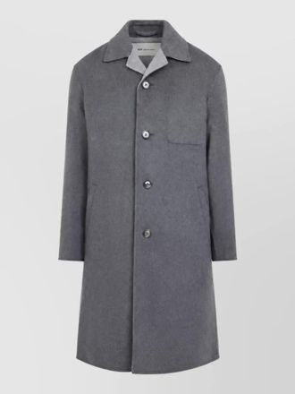 Ami wool cashmere single-breasted coat