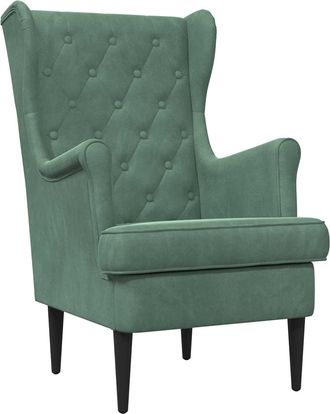 vidaXL Sill&oacute;n Verde Mar Terciopelo Vidaxl
