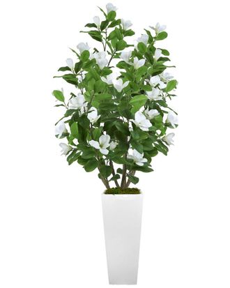 Creative Displays Inc. Handmade Faux Magnolia Tree In Fiberstone Planter