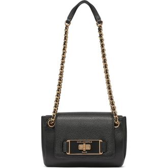 Karl Lagerfeld Bridgette Crossbody in Black/gold at Nordstrom