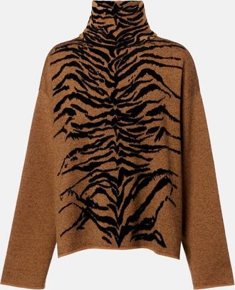 Alaia Alaïa Jacquard turtleneck sweater