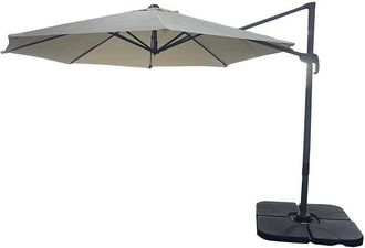Shatchi Beige parasol round umbrella 195x32x14CM