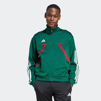 adidas Trainingsjacke ADIDAS SPORTSWEAR M TIRO CB_NP TT, Herren, Gr. XXL, weiss (dunkelgr&uuml;n, collegiate burgundy, wei&szlig;), Obermaterial: 70% Polyester, 30% Bau