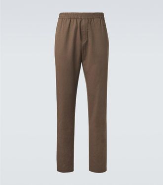 Sunspel Cotton and linen straight pants