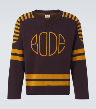 Bode Rink cotton jacquard sweater