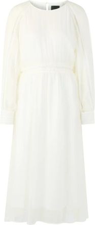 Marc Cain Kleedjes, Dames, Wit, 3Xl, Cr&ecirc;pe viscose jurk