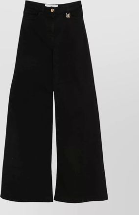 Elisabetta Franchi denim wide-leg trousers