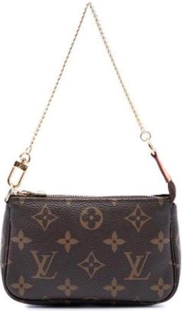 Louis Vuitton Pre-owned Mini Pochette Accessoires - Dames - Vintage Mini Tas - Bruin - ONE Size - Vintage