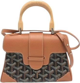 Goyard Pre-owned Vintage Schoudertas - Dames - Vintage Handtas - Bruin - ONE Size - Leer - Vintage