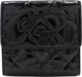 Chanel Pre-owned Wallets, female, Black, Size: ONE SIZE Pre-owned Vintage Leather Wallet