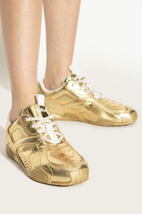 Versace Sports Shoes With Logo, Womens, Gold