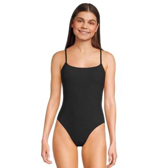 Sunsets Ariel Swimsuits Womens Black Spaghetti Strap One-Piece RED177