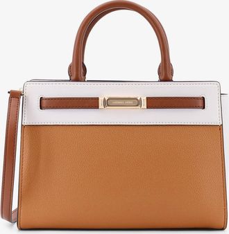 Michael Kors Borsa a mano primrose in pelle bicolore con logo frontale - MICHAEL KORS - gender_Woman