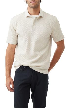 Rodd & Gunn Huntsbury Texture Polo in Ecru at Nordstrom, Size Xx-Large