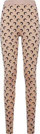 Marine Serre Moon Printed Jersey Leggings