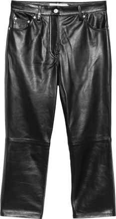 Iro Leather Cropped Trousers