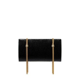 Elisabetta Franchi Tassen, Dames, Zwart, ONE Size, Polyester, Ophidia Schoudertas