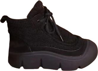 Generic Ladies Boots Uk Warm Boots Soft and Comfortable Can Adapt To The Cold and Harsh Environment Womens Suede Ankle Boots (Black, 3.5)