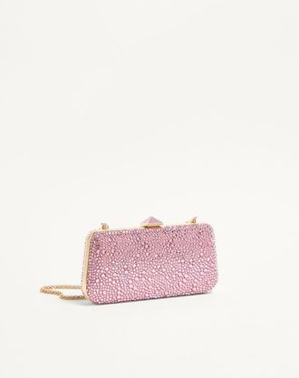 Valentino Garavani Minaudiere Carry Secrets Con Strass Donna ROSA CHIARO UNI