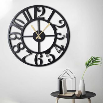 Dmora Cuadro Motafa, Estructura De Metal, 70x70h Cm Negro