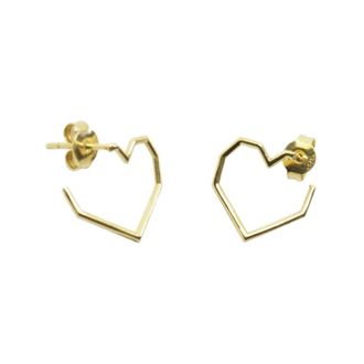 Aliita Corazon Oorbellen - Dames - Oorbellen - Geel - ONE Size - Accessoires