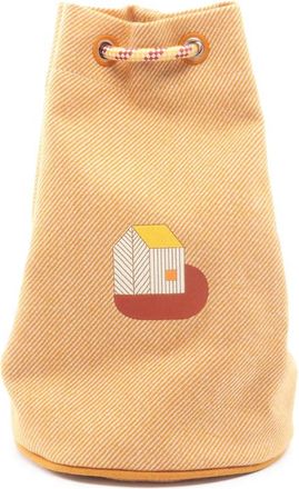 Herm&egrave;s Pre-owned Hermes Wool Les Cabanes Drawstring Bag Ladies E9IVUHV4E1KRN97U